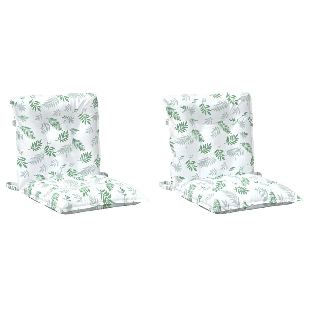 Cuscino da Esterno 2 pcs Motivo a foglie fini 100 x 50 x 7 cm 377725