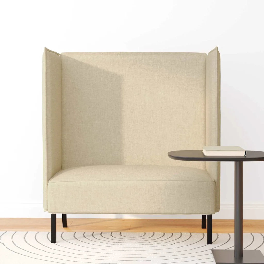 Divano alto 101cm Crema Tessuto