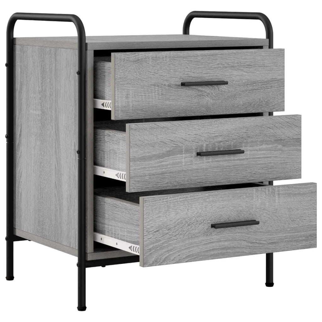 Armadio da Notte Sonoma grigio 48 x 36,5 x 60 cm 8013536
