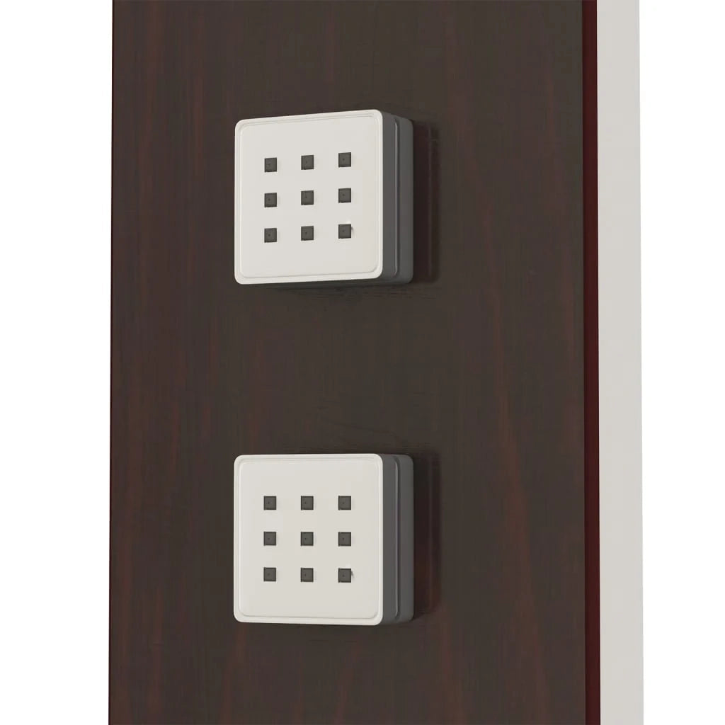 Pannello doccia in vetro per interni da bagno marrone da 127 cm 02_0003122