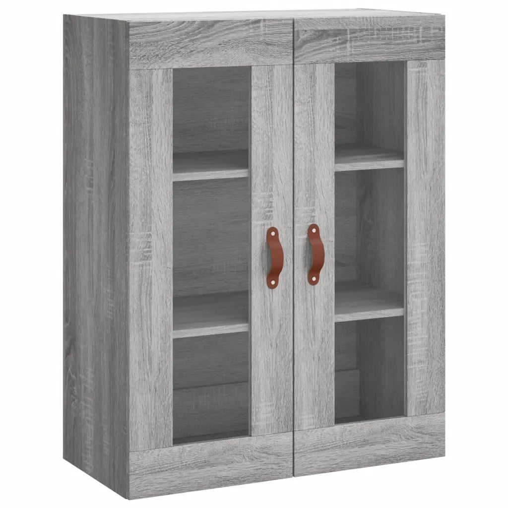 Credenza Grigio Sonoma 69,5x34x180 cm in Legno Multistrato 3198575