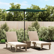 Ombrellone da Giardino-Ombrello da Balcone con Palo in Alluminio 2x1,5 m Verde