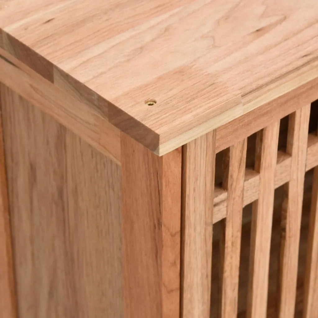 Armadietto da Bagno a Parete 42x23x60 cm Legno Massello di Noce 350357