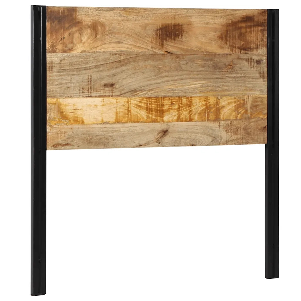 Testiera 100 cm in Legno Massello di Mango e Ferro