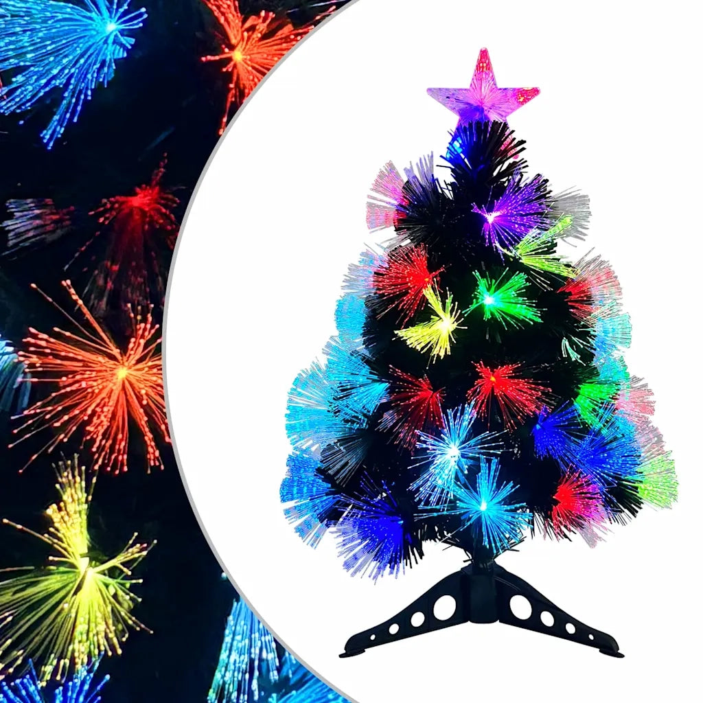 Albero di Natale | Decorazioni natalizie artificiale con 50 LED Verde 64 cm PVC