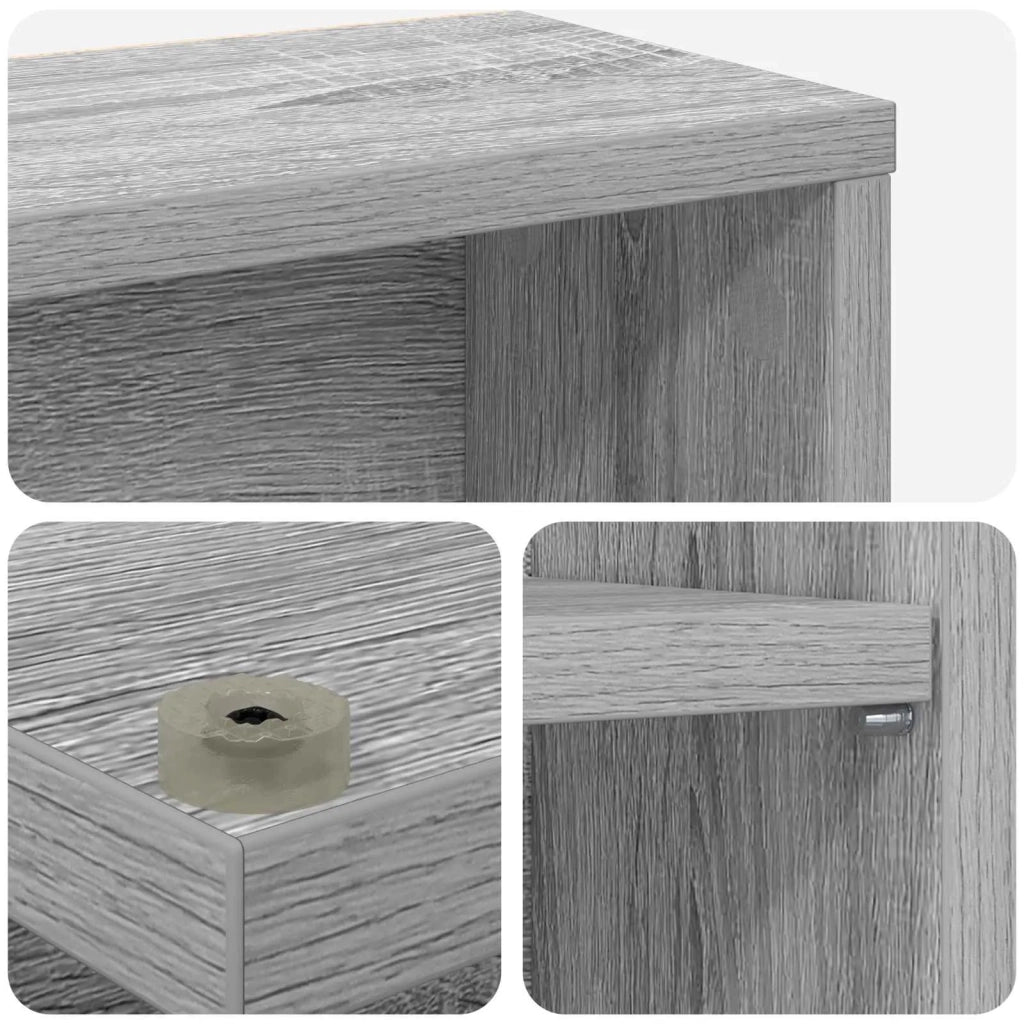 Mobile per CD Sonoma grigio 65 x 23,5 x 97,5 cm 8012684