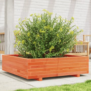 Fioriera Giardino Marrone Cera 90x90x26,5cm Legno Massello Pino 847315