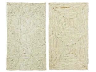 ZERBINO RETTANGOLARE TRECCIA IN PAGLIA- - cm.45x75 spessore mm.15 - 3 pezzi XTRA