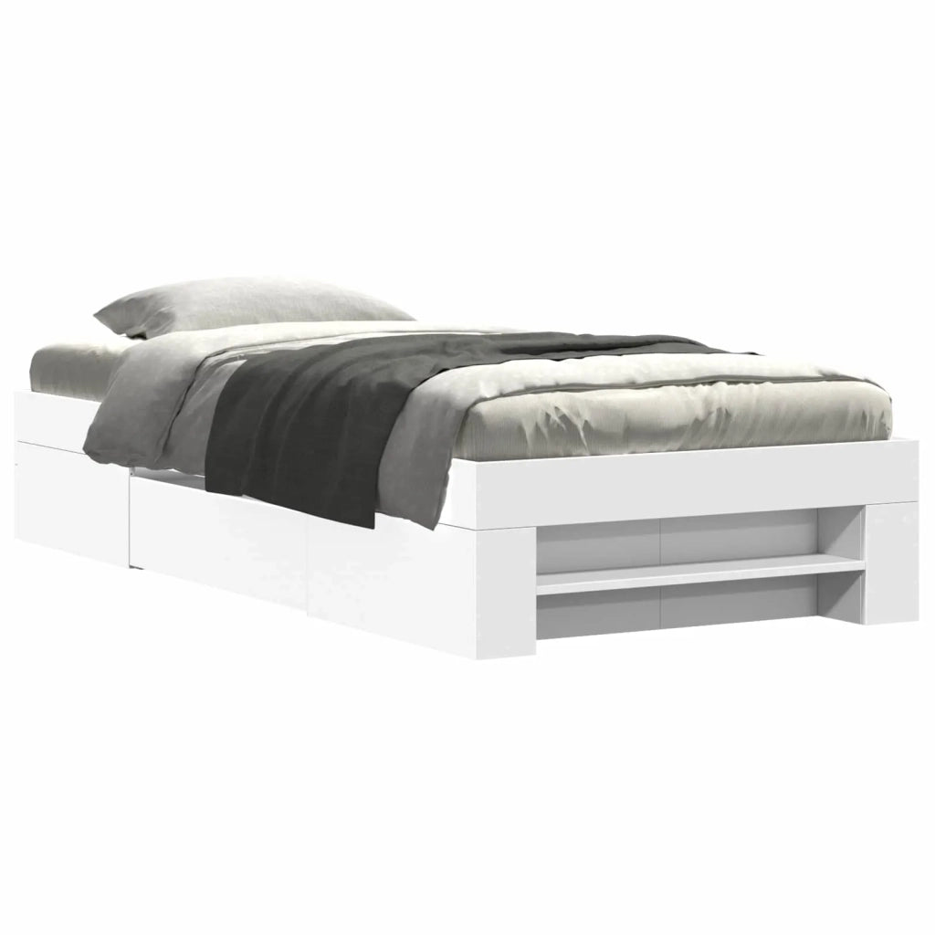 Telaio del letto con storage con cassetto Bianco 80 x 200 cm 3429685