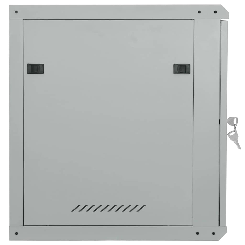 Armadio di rete industriale per interni 60 x 60 x 65 cm con sistema di sicurezza moderno in acciaio grigio codice 02_0059069.
