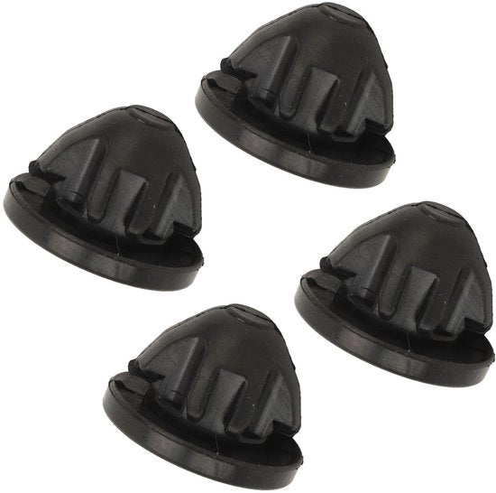 Pannelli di gomma per la copertura del cofano motore - 4 pezzi - Riduzione vibrazioni - Compatibile con 1 serie E88/E82/F20/F21/F40 - Qualità elevata - Installazione semplice - Supporto in gomma