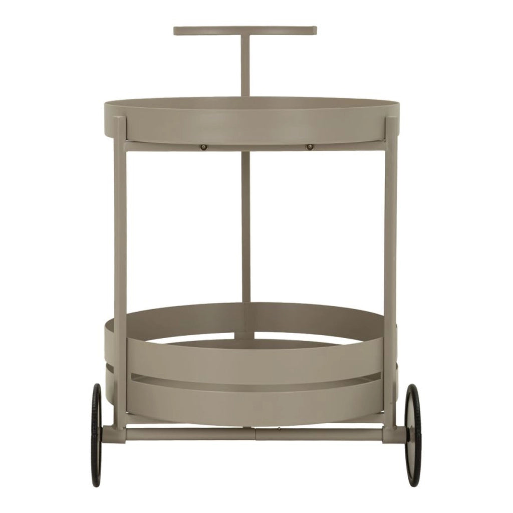 Carrello Saturno in metallo tortora