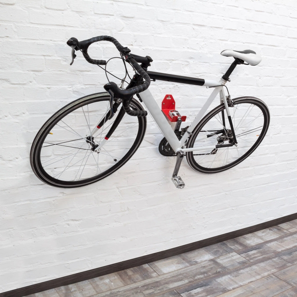 Sistema di stoccaggio per biciclette a parete pratico portabici da garage con vano portabici a pedali 3413019