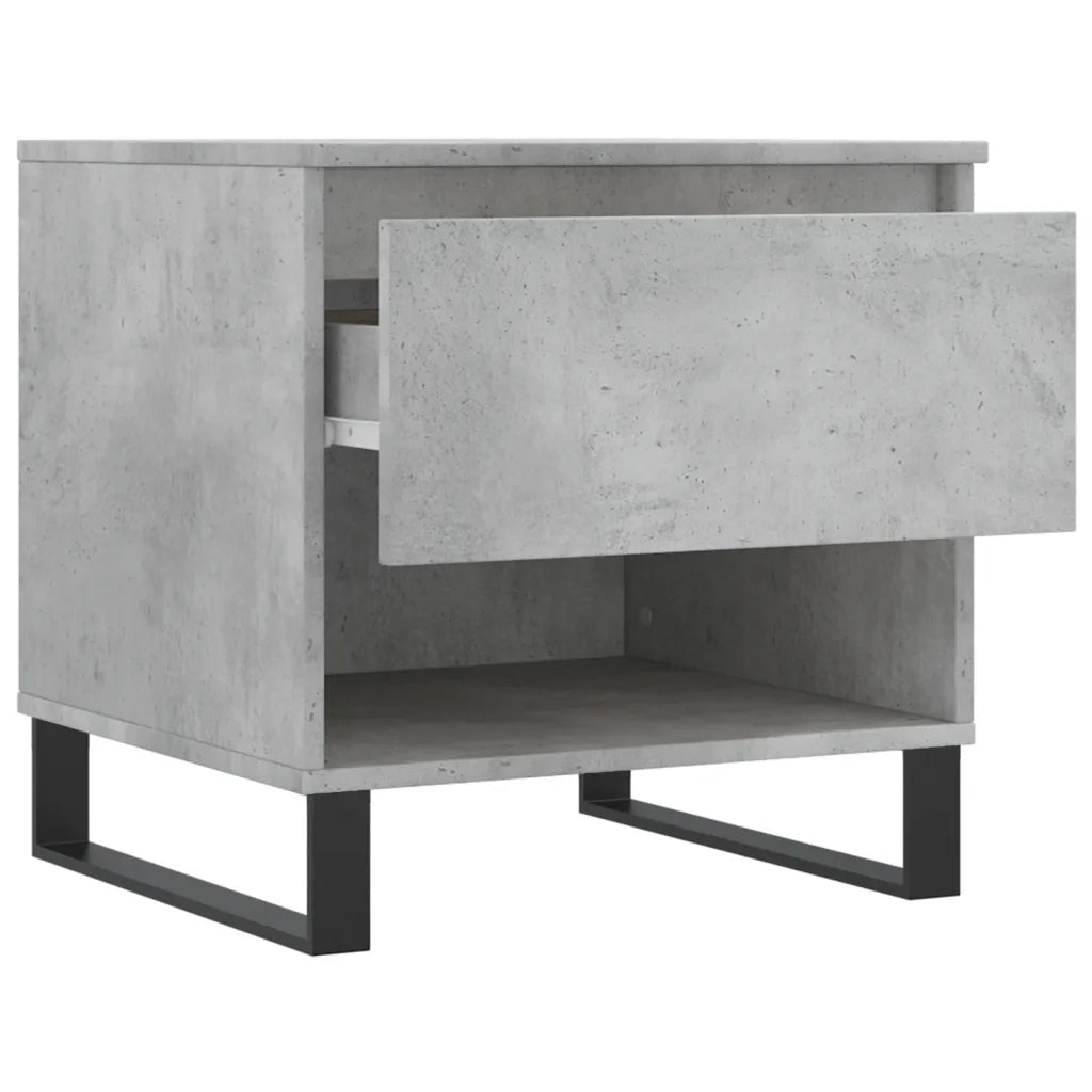 2 pz Tavolini salotto | Tavolino da caff¨¨ | Tavolino da Soggiorno Grigio Cemento 50x46x50 Legno Multistrato