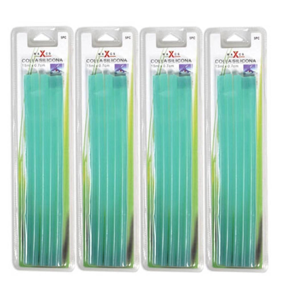 Trade Shop - Bastoncini Colla 20 Pz Per Pistola A Caldo Incollatrice Verde Stick 18 X 0,7 Cm -