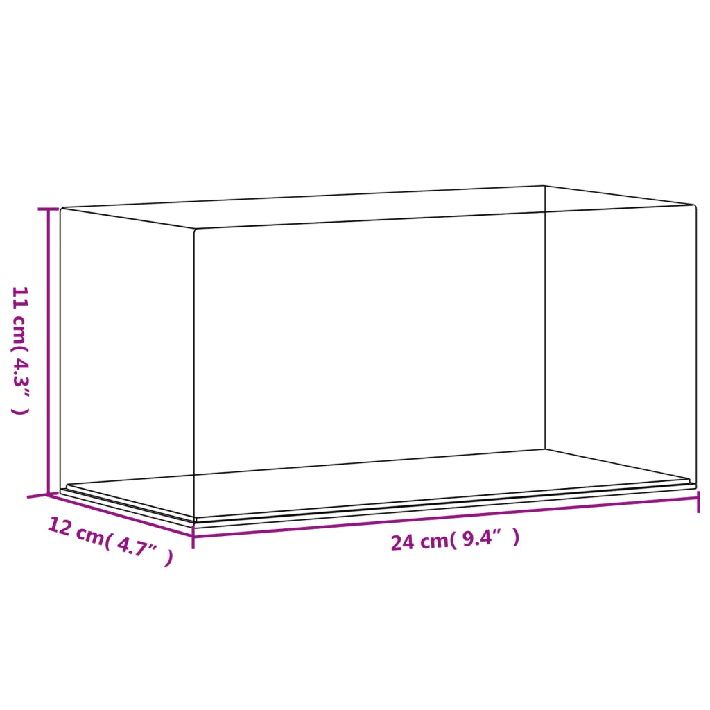 Scatola Espositiva Trasparente 24x12x11 cm in Acrilico 154899