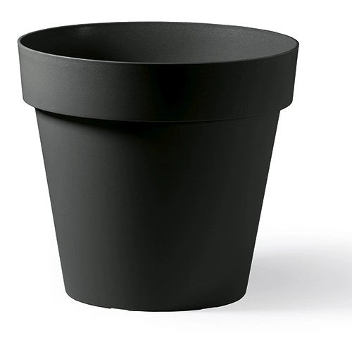 VASO CLEO TONDO IN PLASTICA CON RUOTE DIAMETRO 80 CM VECA Colore: Bianco