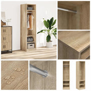 Wardrobe Sonoma Oak 50x50x200 Cm Wood-based Material