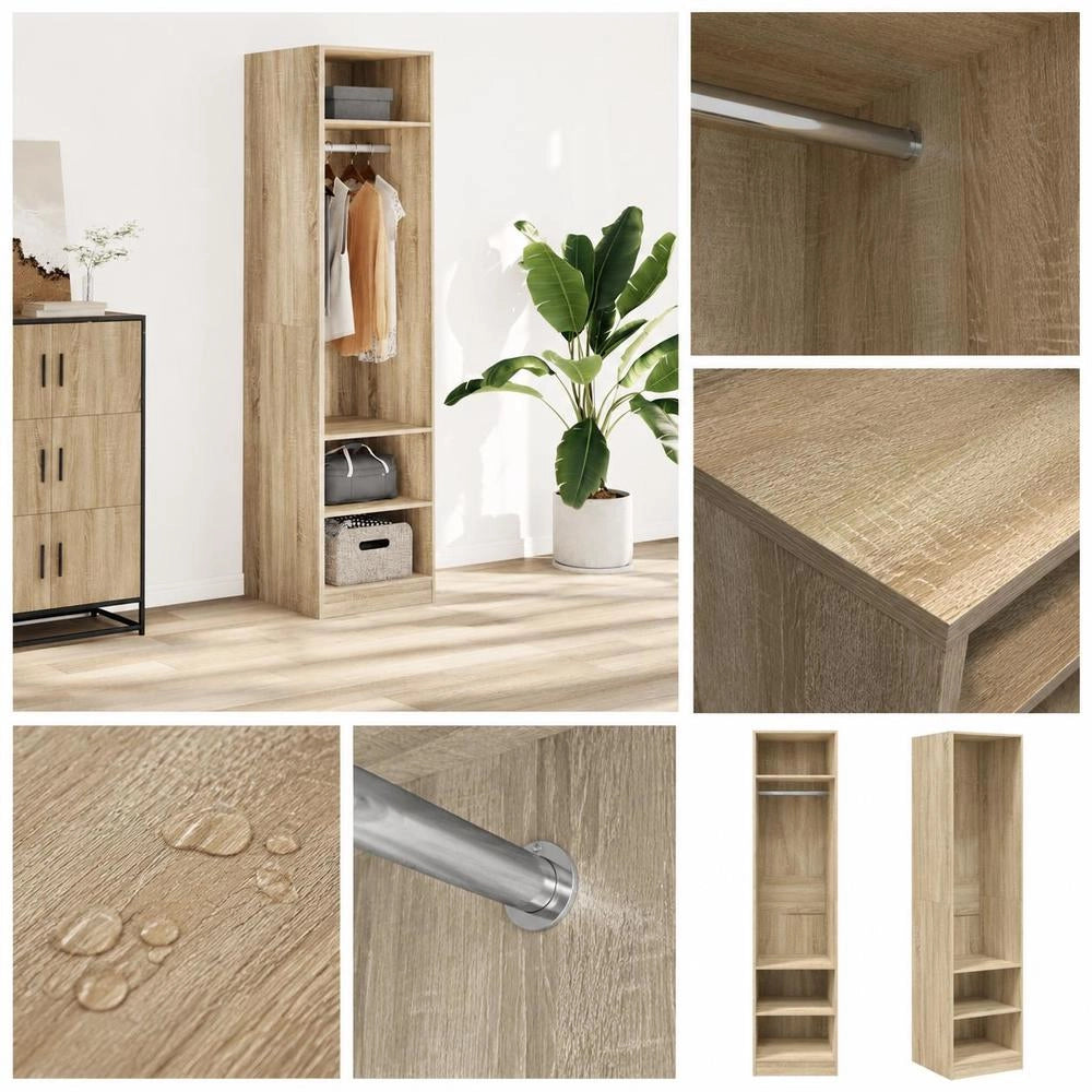 Wardrobe Sonoma Oak 50x50x200 Cm Wood-based Material