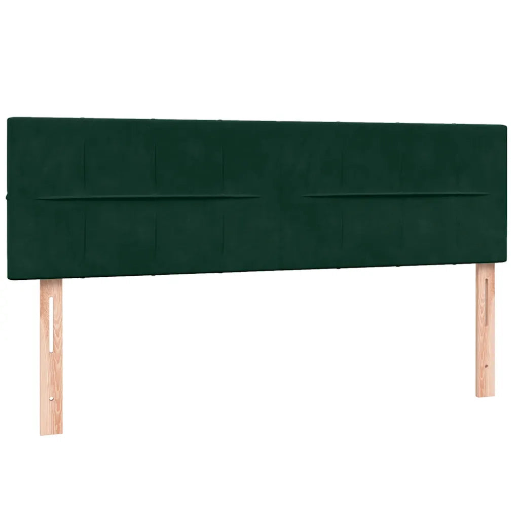 Giroletto a Molle con Materasso Verde Scuro 160x220 cm Velluto 3317574