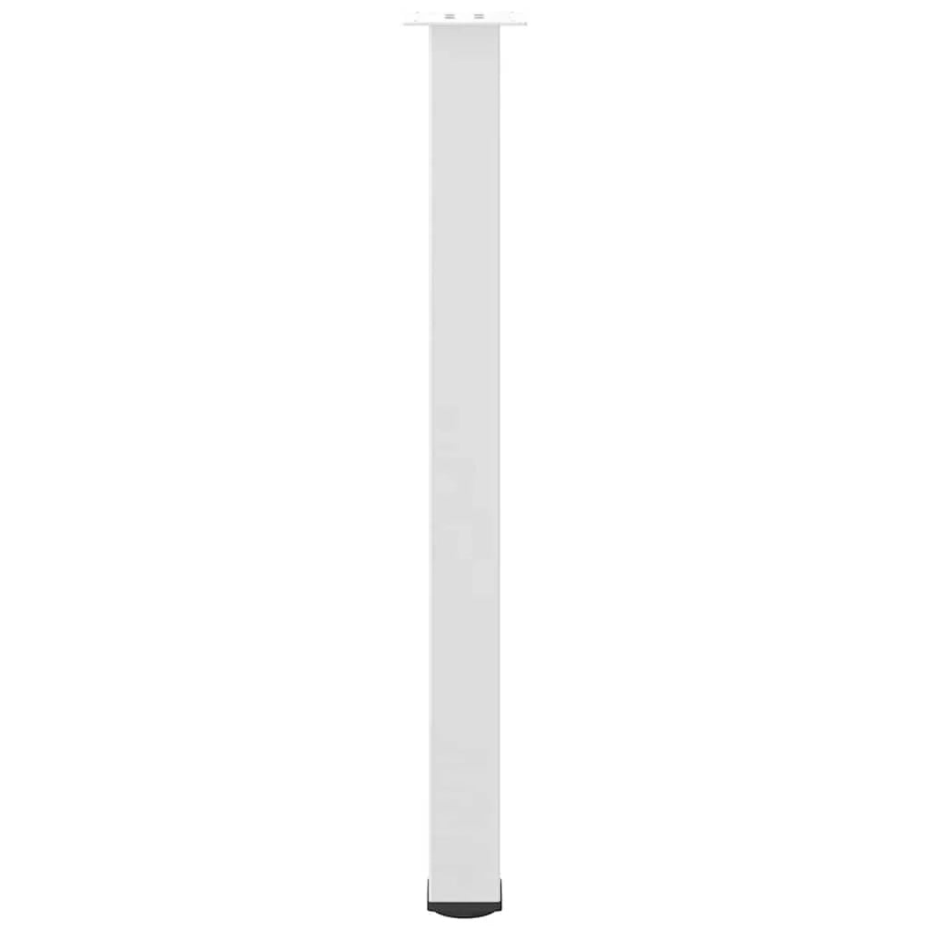 Set di 4 gambe per tavolo da bar 90 x 92 cm con piedini regolabili design moderno in acciaio bianco 02_0056770