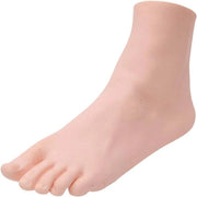 Modello realistico di piede 22,5 cm - piede in PVC per allenamento unghie, tatuaggio e gioielli fotografici - piede manichino per scarpe, calze, formazione pedicure