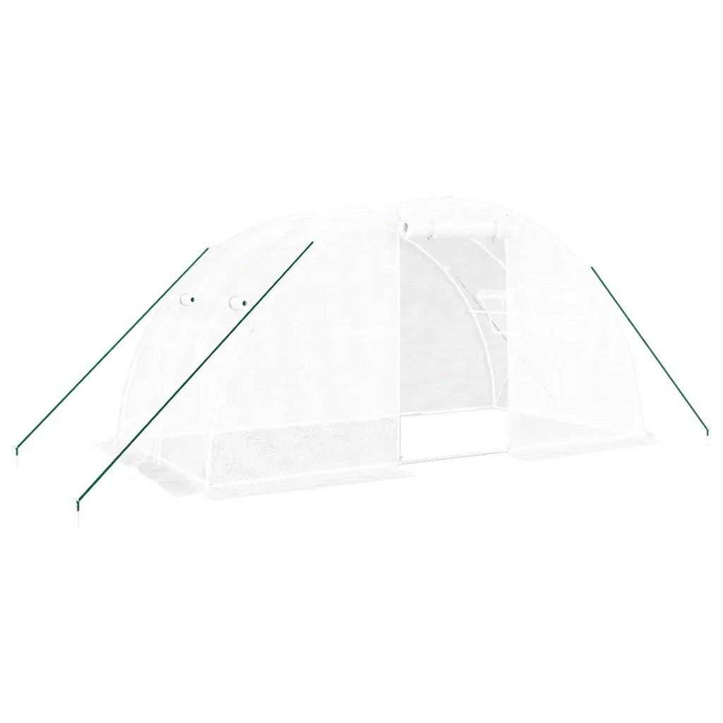 Serra con Telaio in Acciaio Bianco 8 m2 4x2x2 m CFW7013322