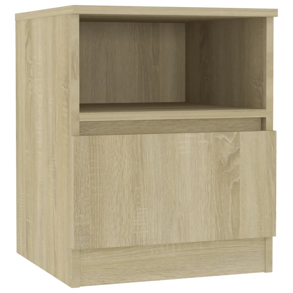 Comodino Rovere Sonoma 40x40x50 cm in Legno Multistrato 806163
