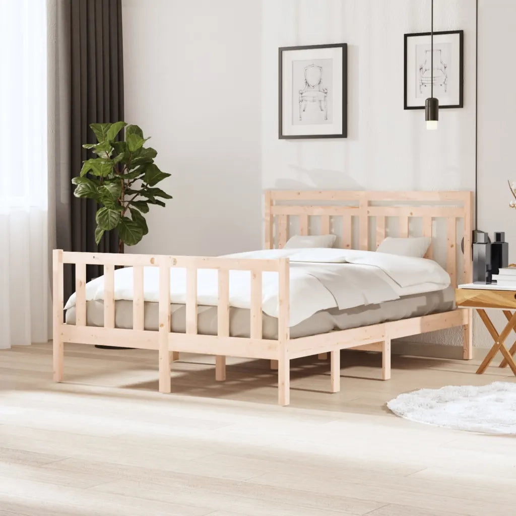 Giroletto-Struttura Letto 135x190 cm Double in legno Massello 532201