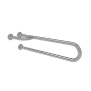 Barra maniglione fissa e piede cm80 inox lucido