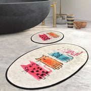 Pekin, Tappeto da Bagno Lavabile in Lavatrice, 60x100 cm Multicolore