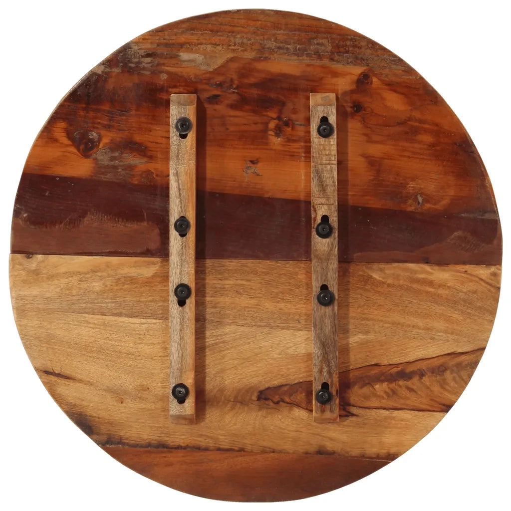 Piano del Tavolo Rotondo 60 cm 25-27 mm in Massello di Recupero