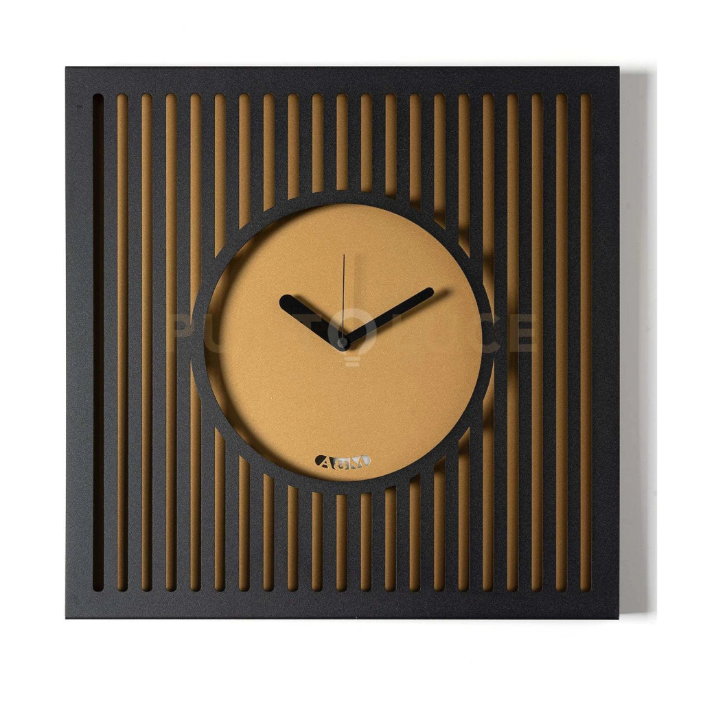 Orologio da parete elegante Tiffany grande Nero,oro laccato