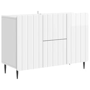 Credenza Bianco Lucido 89 x 34,5 x 62 cm Legno ingegnerizzato 894429