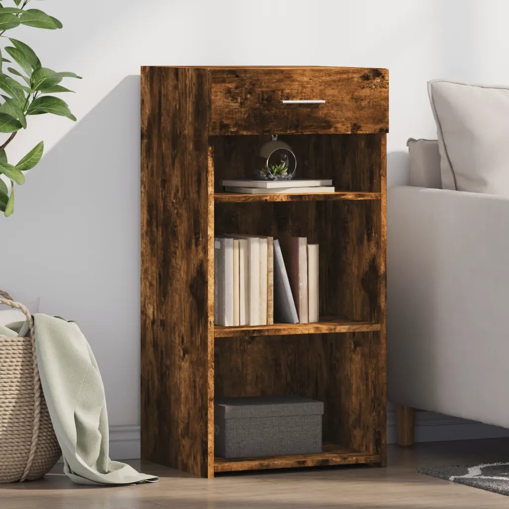 Credenza-Buffet-Armadio da cucina Rovere Fumo 45x42,5x93 cm in Legno Multistrato 516193