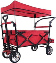 Carrello per bambini trasporto - Carrello con maniglia di trazione - Rosso