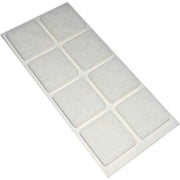 FELTRINI QUADRATI 35x35 mm - Bianco - Blister 4 pezzi