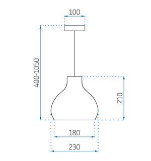 Lampada Natural APP984-1CP Small