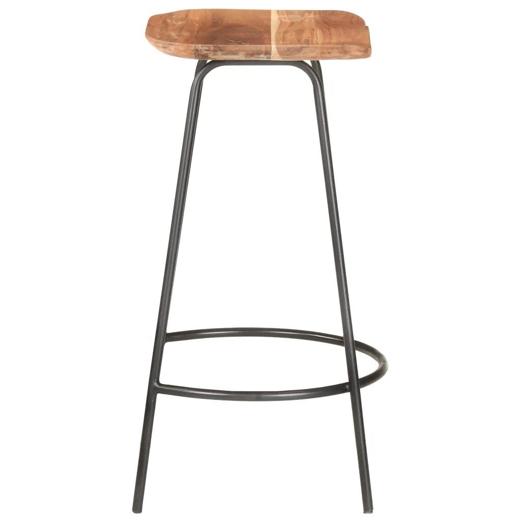 Sgabelli da Bar 4 pz in Legno Massello di Acacia cod mxl 72045