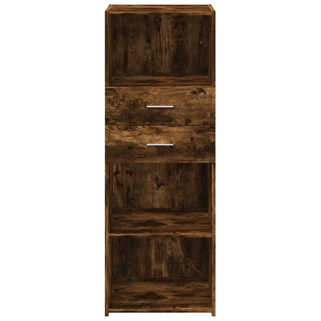 Buffet credenza cassettiera mobiletto mobile contenitore organizer cucina soggiorno salotto alto 45 x 42,5 x 124 cm legno ingegnerizzato marrone 02_0033361