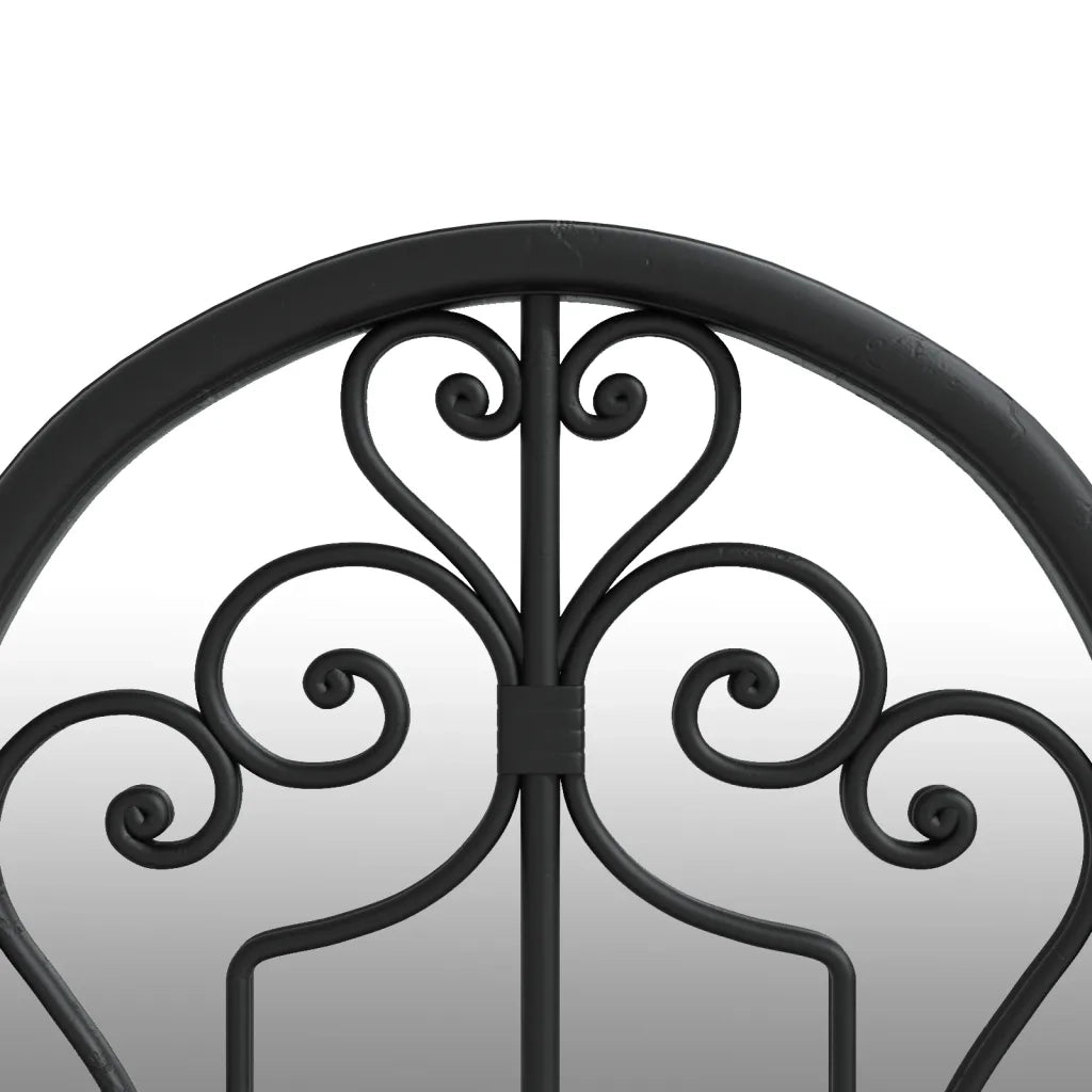 Specchio-Specchio DecorativoNero 70x30 cm Ferro per Uso Interno 647439