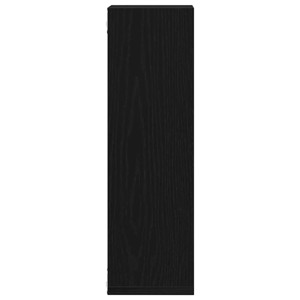 Scaffale da parete 2 pcs Rovere Nero 50 x 15 x 85 cm 862651