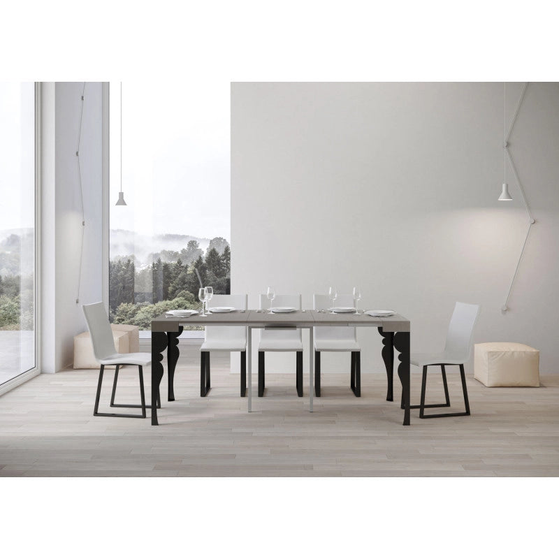 Consolle allungabile 90x40/300 cm Paxon telaio Antracite - Cashmere
