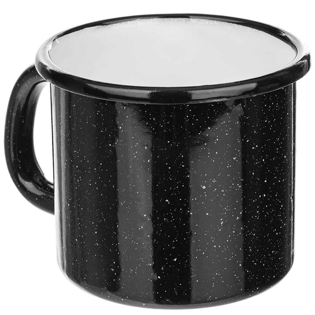 Tazza smaltata KADAX da 400 ml, 8 cm, stile retrò, con manico.