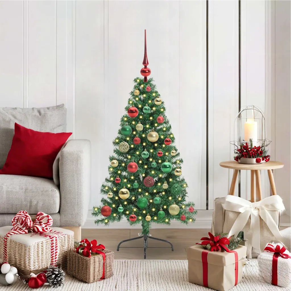 Albero di Natale artificiale con luci integrate Verde 120 cm 3396997