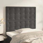 Testiera Grigio Scuro 90x5x118/128 cm Velluto 3116803