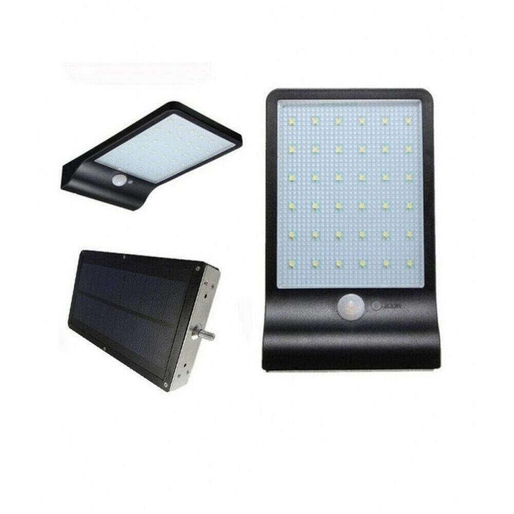 Trade Shop - Faretto Led 10 W Con Pannello Solare Sensore Movimento Faro Telecomando So-e10w -