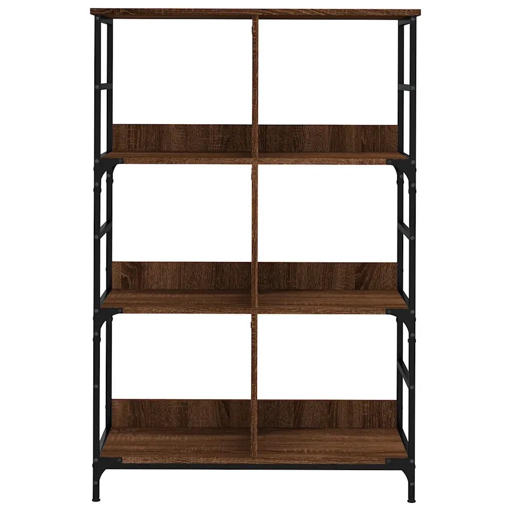 Libreria Rovere Marrone 78,5x33x117,5 cm in Legno Multistrato 835253