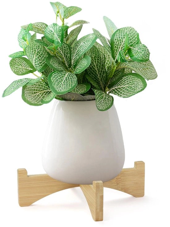 Standarizzazione per piante in legno per interni ed esterni, supporto per vaso in legno, adatto per vasi da 20 cm, supporto moderno per piante, houder per una pianta, piattaforma elevata per il terrazzo