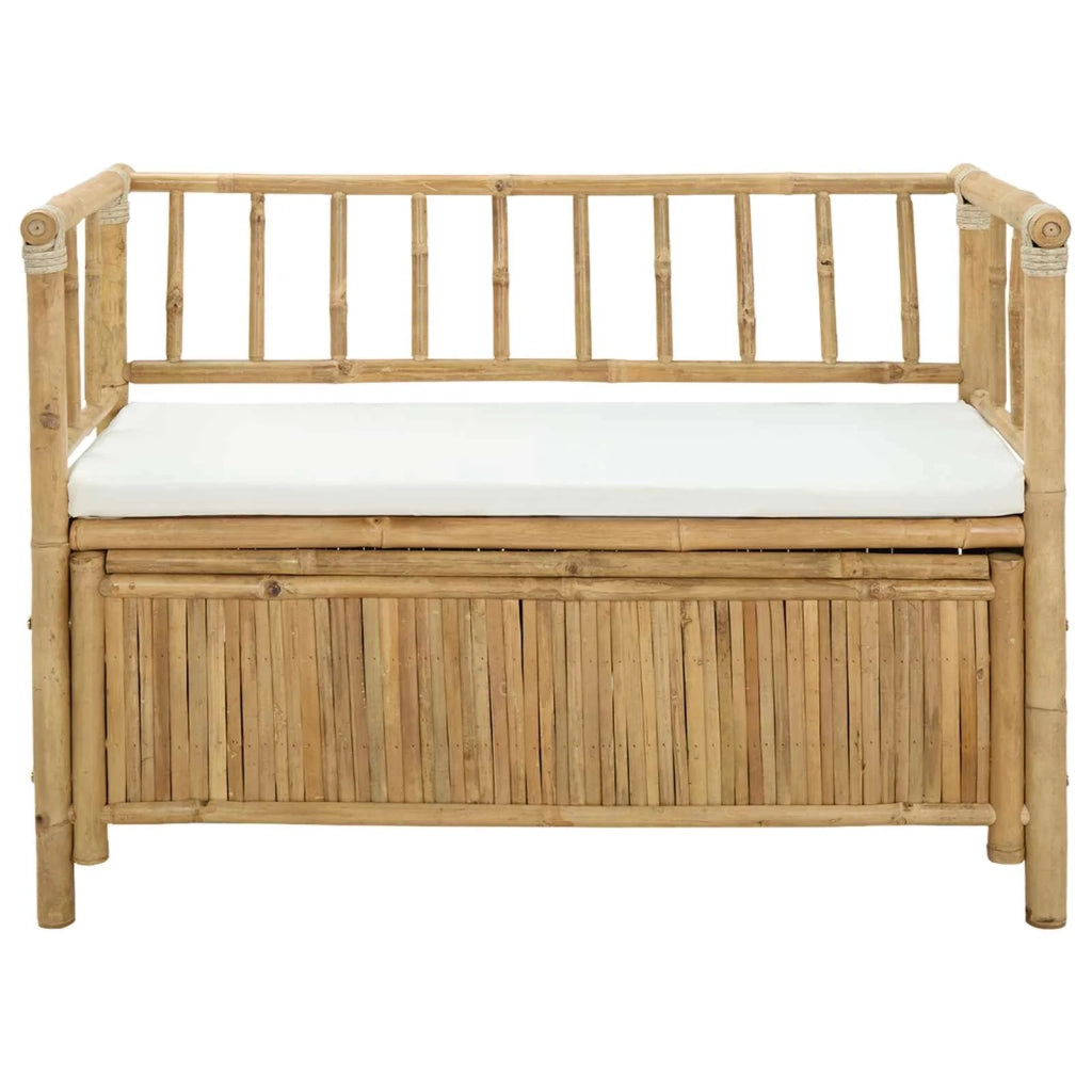 Panca da Giardino con Contenitore Naturale 110 x 47 x 80 cm 42028076
